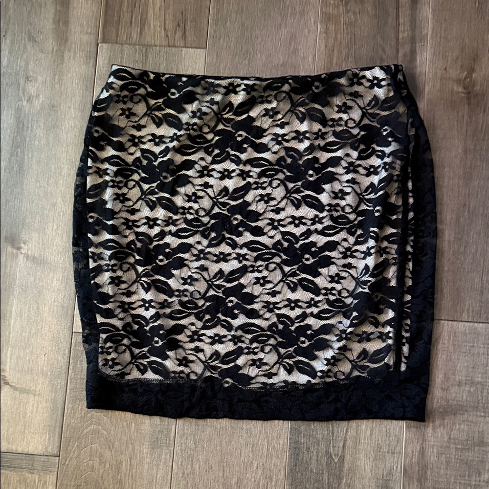 Elegant Black Lace Skirt